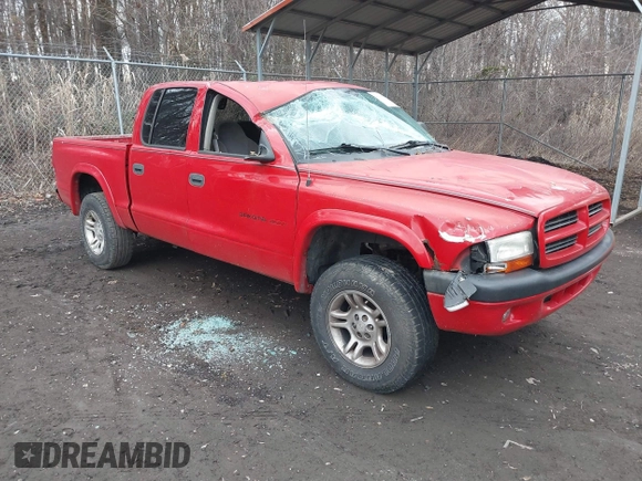 2002 Dodge Dakota Sport with VIN 1B7HG38N52S510495, listed as a IAAI auction lot 41694757 with 254,713 mi miles. Bid and sale history available at carsss.com. Image 1.