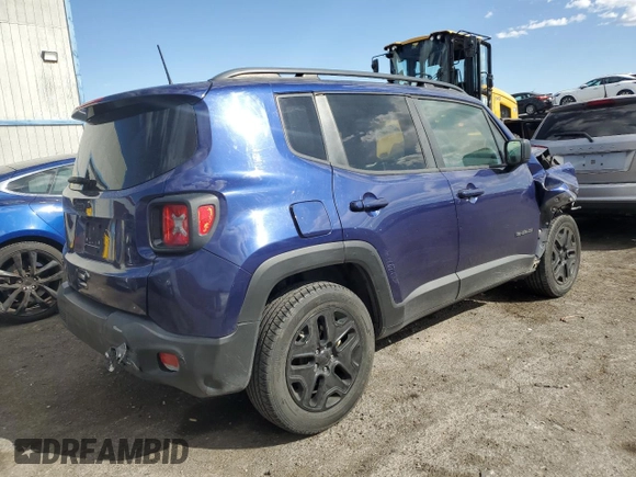2018 Jeep Renegade Sport with VIN ZACCJBAB2JPH58620, listed as a Copart auction lot 52049295 with 148,022 mi miles and Salvage title. Bid and sale history available at DreamBid. Image 3.