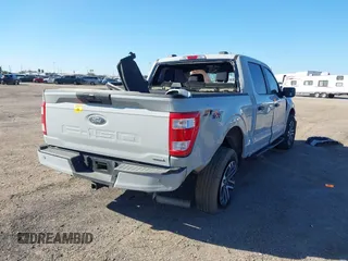 2023 Ford F-150 XL with VIN 1FTEW1EP4PKG20655, listed as a IAAI auction lot 41203890 with 1 mi miles. Bid and sale history available at carsss.com. Image 4.