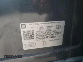 2020 Chevrolet Equinox LT with VIN 2GNAXUEV3L6112287, listed as a Copart auction lot 53550415 with 103,925 mi miles and Salvage Title. Bid and sale history available at DreamBid. Image 13.