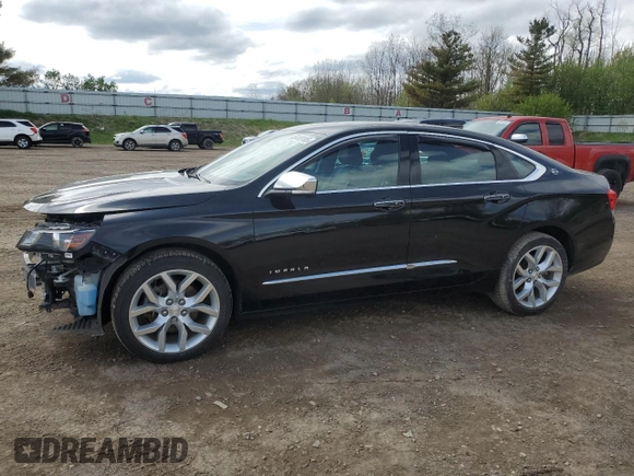 2017 Chevrolet Impala Premier with VIN 2G1145S36H9104029, listed as a Copart auction lot 55499105 with 132,210 mi miles and Clean Title. Bid and sale history available at DreamBid. Image 1.