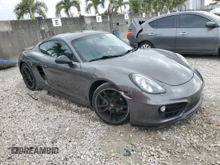 2015 Porsche Cayman with VIN WP0AA2A89FK163969, listed as a Copart auction lot 52825275 with 118,675 mi miles and Salvage Title. Bid and sale history available at DreamBid. Image 4.