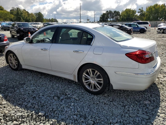 2014 Hyundai Genesis 3.8L with VIN KMHGC4DD4EU265431, listed as a Copart auction lot 73805934 with 209,667 mi miles and Salvage Title. Bid and sale history available at carsss.com. Image 2.