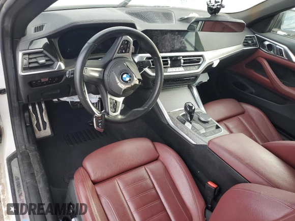 2021 BMW 4 Series 430i with VIN WBA23AT07MCG83014, listed as a Copart auction lot 45770325 with Not provided miles and Salvage title. Bid and sale history available at DreamBid. Image 8.