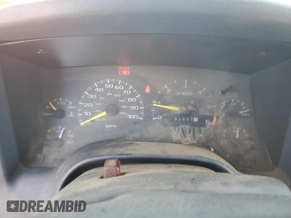 1997 Chevrolet S-10 LS with VIN 1GCCS19W7VK121494, listed as a Copart auction lot 75327694 with 292,652 mi miles and Salvage Title. Bid and sale history available at DreamBid. Image 9.
