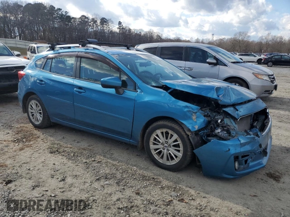 2018 Subaru Impreza Premium z VIN 4S3GTAD64J3726289, wystawiony jako Copart lot #86069554 z przebiegiem 75 566 mil mil oraz Szkoda całkowita • Salvage title. Historia ofert i sprzedaży dostępna na DreamBid. Obrazek 4.