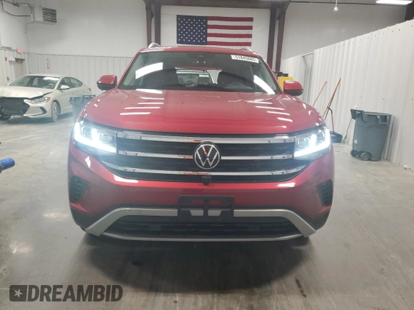 2021 Volkswagen Atlas SEL Premium with VIN 1V2TR2CA5MC542345, listed as a Copart auction lot 51845685 with 30,859 mi miles and Salvage title. Bid and sale history available at DreamBid. Image 5.