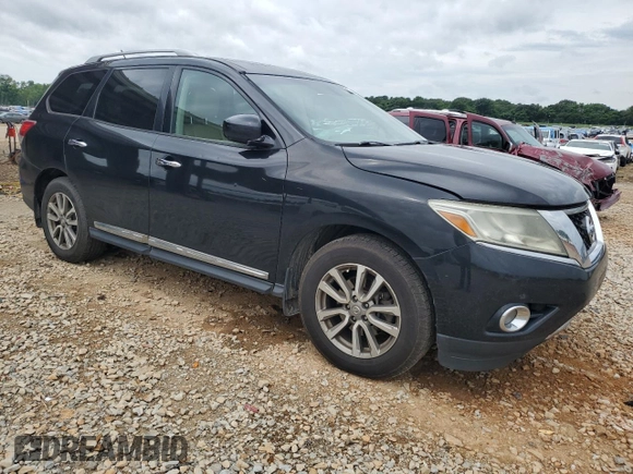 2015 Nissan Pathfinder Platinum with VIN 5N1AR2MM1FC601911, listed as a Copart auction lot 59238095 with 222,680 mi miles and Salvage title. Bid and sale history available at DreamBid. Image 4.