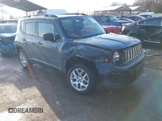2018 Jeep Renegade Sport with VIN ZACCJBAB1JPJ06259, listed as a IAAI auction lot 41249932 with 42,789 mi miles and . Bid and sale history available at DreamBid. Image 1.
