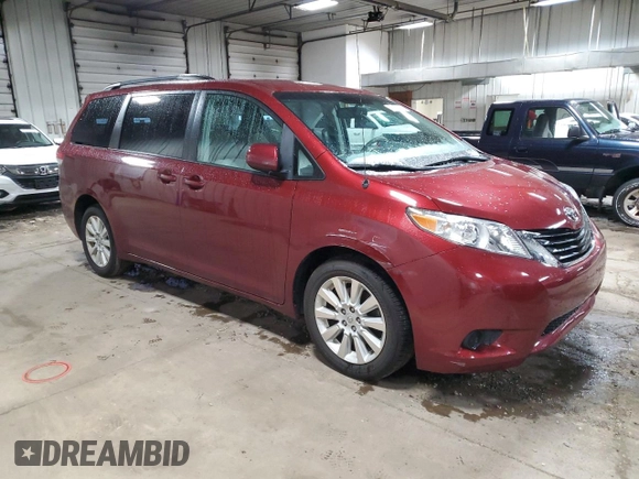 2013 Toyota Sienna LE with VIN 5TDJK3DC9DS056350, listed as a Copart auction lot 47869765 with 65,188 mi miles and Clean Title. Bid and sale history available at carsss.com. Image 4.