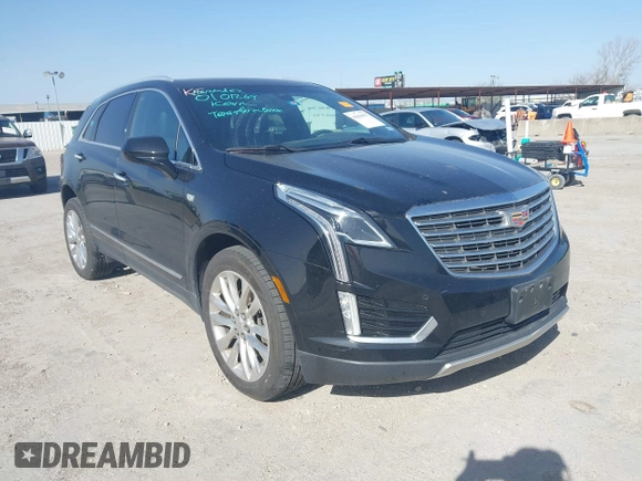 2017 Cadillac XT5 Platinum AWD z VIN 1GYKNFRS7HZ103127, wystawiony jako IAAI lot #41830037 z przebiegiem 82 480 mil mil oraz . Historia ofert i sprzedaży dostępna na DreamBid. Obrazek 1.