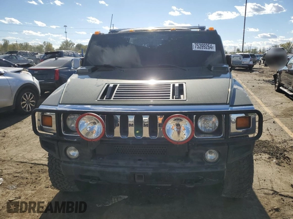 2003 Hummer H2 with VIN 5GRGN23U83H112639, listed as a Copart auction lot 75399264 with 0 mi miles and Clean Title. Bid and sale history available at carsss.com. Image 5.