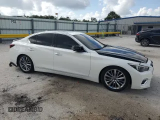 2018 Infiniti Q50 Luxe z VIN JN1EV7AP1JM590069, wystawiony jako Copart lot #58390615 z przebiegiem 100 772 mil mil oraz Szkoda całkowita • Salvage title. Historia ofert i sprzedaży dostępna na DreamBid. Obrazek 4.