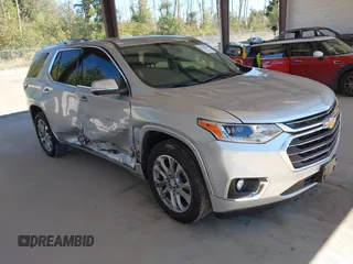 2021 Chevrolet Traverse Premier z VIN 1GNEVKKW1MJ265327, wystawiony jako IAAI lot #42747035 z przebiegiem 47 768 mil mil oraz . Historia ofert i sprzedaży dostępna na DreamBid. Obrazek 1.