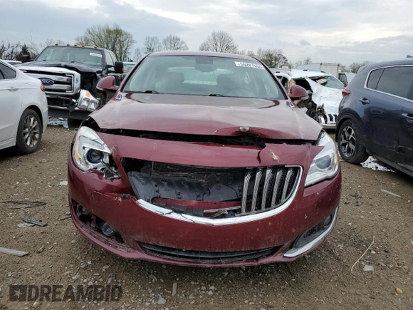 2016 Buick Regal Premium II with VIN 2G4GS5GX6G9172621, listed as a Copart auction lot 55207055 with 122,525 mi miles and Clean Title. Bid and sale history available at DreamBid. Image 5.