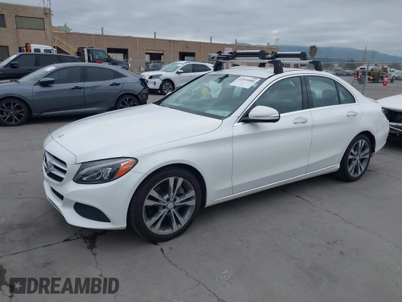 2015 Mercedes-Benz C-Class C 300 Luxury with VIN 55SWF4KB2FU035579, listed as a IAAI auction lot 42034880 with 191,819 mi miles. Bid and sale history available at carsss.com. Image 2.