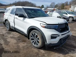 2021 Ford Explorer ST with VIN 1FM5K8GC1MGA13671, listed as a IAAI auction lot 41644979 with 74,355 mi miles. Bid and sale history available at carsss.com. Image 1.