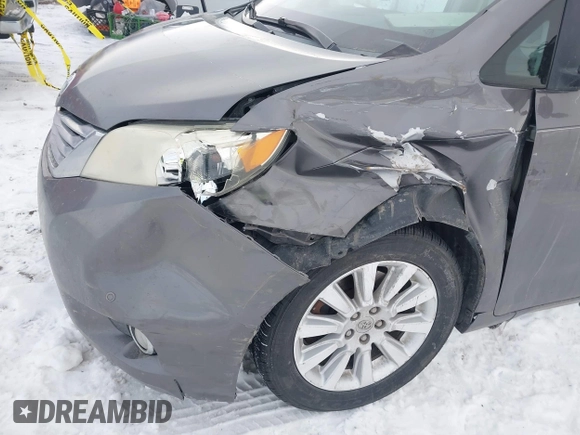 2011 Toyota Sienna XLE AAS with VIN 5TDYK3DC5BS138281, listed as a IAAI auction lot 41381494 with 194,635 mi miles and . Bid and sale history available at DreamBid. Image 6.