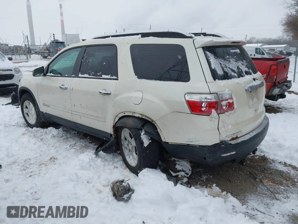 2008 GMC Acadia SLE1 with VIN 1GKEV13778J258533, listed as a IAAI auction lot 41304981 with 210,552 mi miles. Bid and sale history available at carsss.com. Image 3.