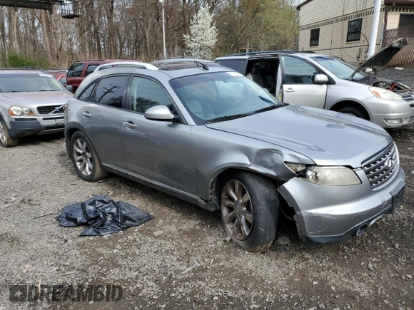 2006 Infiniti FX z VIN JNRAS08W16X203230, wystawiony jako Copart lot #51753685 z przebiegiem Nie podano mil oraz Szkoda całkowita • Salvage title. Historia ofert i sprzedaży dostępna na DreamBid. Obrazek 4.