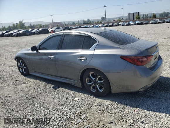 2019 Infiniti Q50 Luxe with VIN JN1EV7AP1KM542816, listed as a Copart auction lot 59216945 with 64,029 mi miles and Salvage title. Bid and sale history available at DreamBid. Image 2.