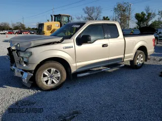 2017 Ford F-150 XL with VIN 1FTEX1CP9HFA07733, listed as a Copart auction lot 44512115 with 96,260 mi miles and Salvage Title. Bid and sale history available at carsss.com. Image 1.