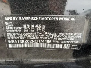 2022 BMW 5 Series M550i xDrive z VIN WBA13BK02NCH74485, wystawiony jako Copart lot #78734134 z przebiegiem 35 332 mil mil oraz Szkoda całkowita • Salvage title. Historia ofert i sprzedaży dostępna na DreamBid. Obrazek 14.