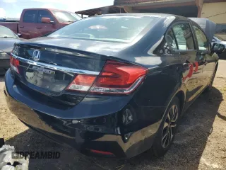 2014 Honda Civic Sedan EX with VIN 19XFB2F80EE054698, listed as a Copart auction lot 89171955 with 0 mi miles and Salvage Title. Bid and sale history available at carsss.com. Image 3.