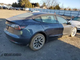 2023 Tesla Model 3 Long Range with VIN 5YJ3E1EB3PF703943, listed as a Copart auction lot 46411505 with Not Provided miles and Salvage Title. Bid and sale history available at DreamBid. Image 3.