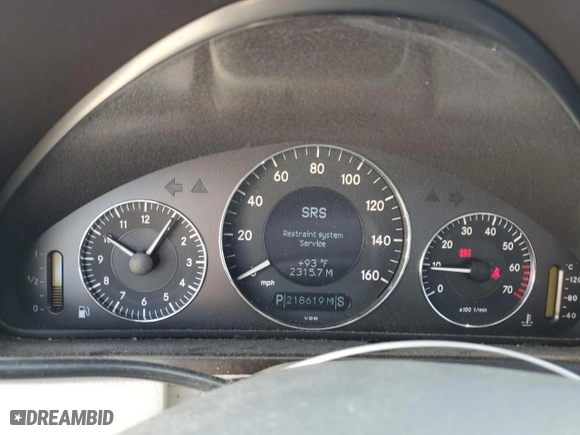 2003 Mercedes-Benz CLK-Class 3.2L with VIN WDBTJ65J63F050559, listed as a Copart auction lot 77650564 with 218,619 mi miles and Clean Title. Bid and sale history available at carsss.com. Image 9.