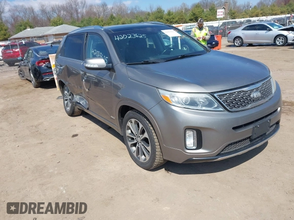 2014 Kia Sorento SX with VIN 5XYKWDA79EG448183, listed as a IAAI auction lot 42023625 with 109,188 mi miles and . Bid and sale history available at DreamBid. Image 1.