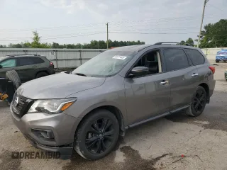 2018 Nissan Pathfinder SV with VIN 5N1DR2MM3JC657533, listed as a Copart auction lot 59377445 with 152,050 mi miles and Salvage title. Bid and sale history available at DreamBid. Image 1.