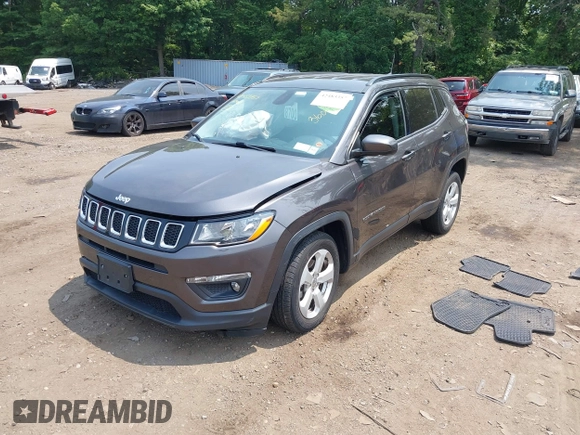 2019 Jeep Compass Altitude with VIN 3C4NJDBB1KT734970, listed as a IAAI auction lot 42483357 with 59,425 mi miles and . Bid and sale history available at DreamBid. Image 17.