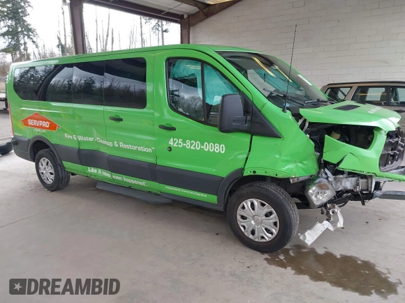 2016 Ford Transit Wagon XL with VIN 1FBZX2ZM5GKA76479, listed as a IAAI auction lot 41942281 with 38,970 mi miles. Bid and sale history available at carsss.com. Image 1.