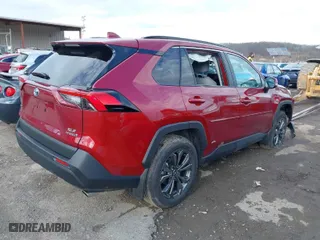 2024 Toyota RAV4 Hybrid XLE Premium with VIN 2T3B6RFVXRW081001, listed as a IAAI auction lot 41609536 with 741 mi miles. Bid and sale history available at carsss.com. Image 4.
