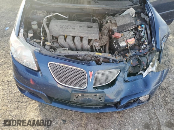 2005 Pontiac Vibe with VIN 5Y2SL63845Z400909, listed as a Copart auction lot 78331794 with 103,473 mi miles and Non Repairable. Bid and sale history available at carsss.com. Image 11.