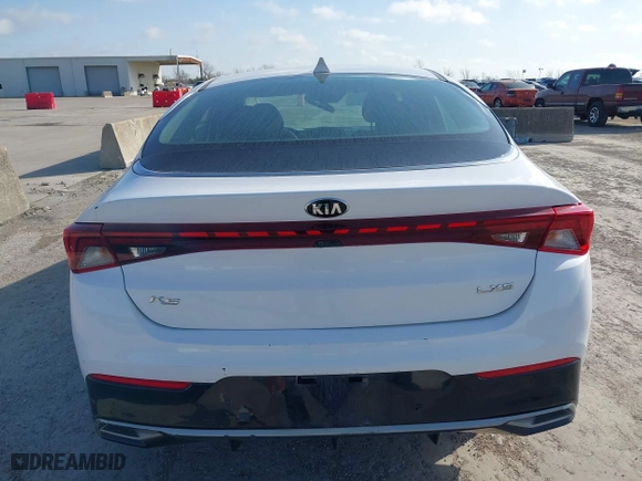 2021 Kia K5 LXS with VIN 5XXG14J23MG015129, listed as a IAAI auction lot 41752032 with 148,359 mi miles. Bid and sale history available at carsss.com. Image 16.