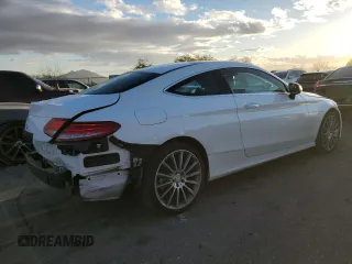 2017 Mercedes-Benz C 300 with VIN WDDWJ4JB8HF358637, listed as a Copart auction lot 84721744 with 56,442 mi miles and Salvage Title. Bid and sale history available at carsss.com. Image 3.