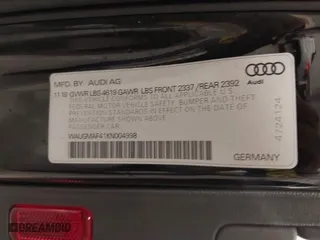 2019 Audi A4 Premium with VIN WAUGMAF41KN004998, listed as a IAAI auction lot 41396015 with 31,438 mi miles. Bid and sale history available at carsss.com. Image 9.