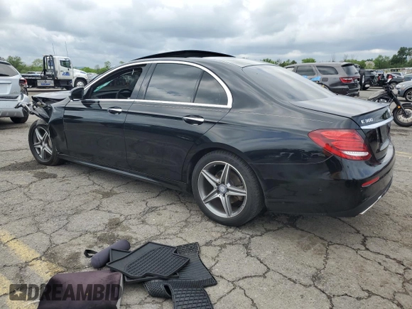 2017 Mercedes-Benz E 300 Luxury with VIN WDDZF4KB5HA045524, listed as a Copart auction lot 58699695 with 52,611 mi miles and Salvage title. Bid and sale history available at DreamBid. Image 2.