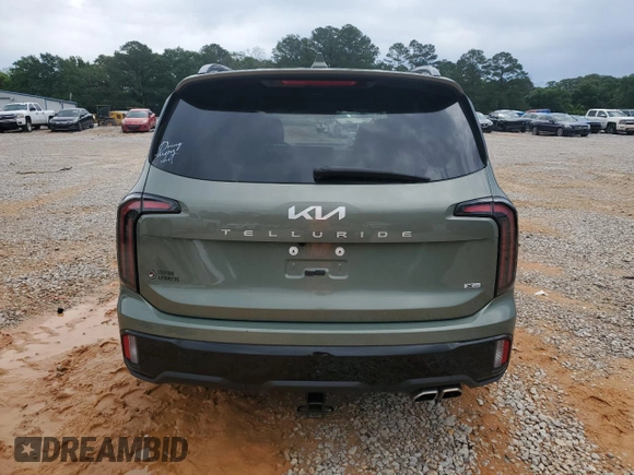 2024 Kia Telluride SX Prestige X-Pro with VIN 5XYP5DGCXRG500326, listed as a Copart auction lot 55867255 with 24,392 mi miles and Salvage title. Bid and sale history available at DreamBid. Image 6.