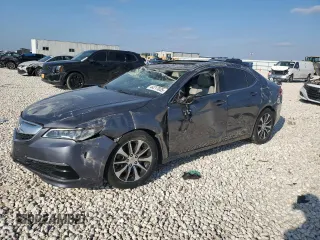 2017 Acura TLX with VIN 19UUB1F32HA003881, listed as a Copart auction lot 44217035 with 0 mi miles and Salvage Title. Bid and sale history available at carsss.com. Image 1.