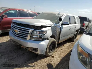 2019 Chevrolet Tahoe Commercial with VIN 1GNLCDEC9KR172936, listed as a Copart auction lot 68144714 with 129,325 mi miles and Salvage Title. Bid and sale history available at carsss.com. Image 1.