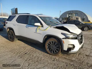 2023 Chevrolet Traverse RS with VIN 1GNEVJKW4PJ188743, listed as a Copart auction lot 48195025 with 148,014 mi miles and Salvage Title. Bid and sale history available at carsss.com. Image 4.