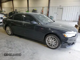 2016 Audi A6 Premium Plus with VIN WAUFGAFC3GN003689, listed as a Copart auction lot 50046145 with 130,670 mi miles and Salvage Title. Bid and sale history available at DreamBid. Image 4.