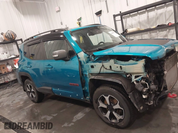 2021 Jeep Renegade Trailhawk with VIN ZACNJDC13MPM13834, listed as a IAAI auction lot 41480700 with 62,621 mi miles and . Bid and sale history available at DreamBid. Image 14.