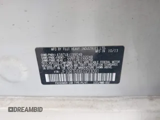 2014 Subaru WRX WRX with VIN JF1GR7E6XEG233091, listed as a IAAI auction lot 42192718 with Not provided miles and . Bid and sale history available at DreamBid. Image 9.