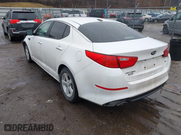 2014 Kia Optima LX z VIN KNAGM4A78E5484514, wystawiony jako IAAI lot #41227492 z przebiegiem 118 531 mil mil oraz . Historia ofert i sprzedaży dostępna na DreamBid. Obrazek 3.