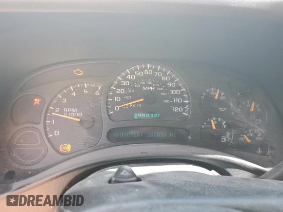 2005 Chevrolet Silverado 1500 Work Truck z VIN 1GCEC19X05Z291296, wystawiony jako Copart lot #48926825 z przebiegiem 282 858 mil mil oraz Szkoda całkowita • Salvage title. Historia ofert i sprzedaży dostępna na DreamBid. Obrazek 9.