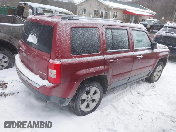 2014 Jeep Patriot Limited with VIN 1C4NJRCB1ED728821, listed as a IAAI auction lot 41241749 with 122,967 mi miles and . Bid and sale history available at DreamBid. Image 4.